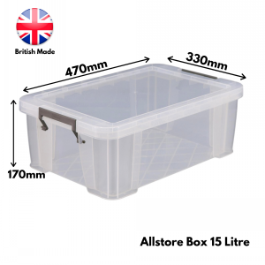 Allstore Plastic Storage Box Size 22 (15 Litre)